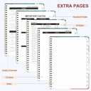 2026 Planner, Weekly and Monthly Calendar Agenda Book, Jan 2026 - Dec 2026, Hardcover Planning Academic Planner for Office School Supplies and Desk Accessories - A5 (6.3'' x 8.5'') (Cozy Cats)