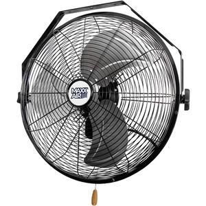 Maxx Air Wall Mount Fan | 18" Commercial Grade Fan for, Garages, Shop, Barns and Patios for Indoor Use | Easy Operation and Powerful 1,450 CFM | Residential Wall Mount