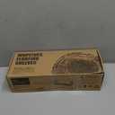 WOPITUES Floating Shelves with Wire Storage Basket, Bathroom Shelves Over Toilet with Protective Metal Guardrail, Wood Wall Shelves for Bathroom Organizers and Storage, Toilet Paper-White (15.7 inch)