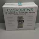 CASABREWS 5418 PRO Espresso Machine 20 Bar, Upgraded Espresso Maker with Powerful Steam Milk Frother, Stainless Steel Coffee Machine with Fast Heating System for Cappuccino, Latte, Silver