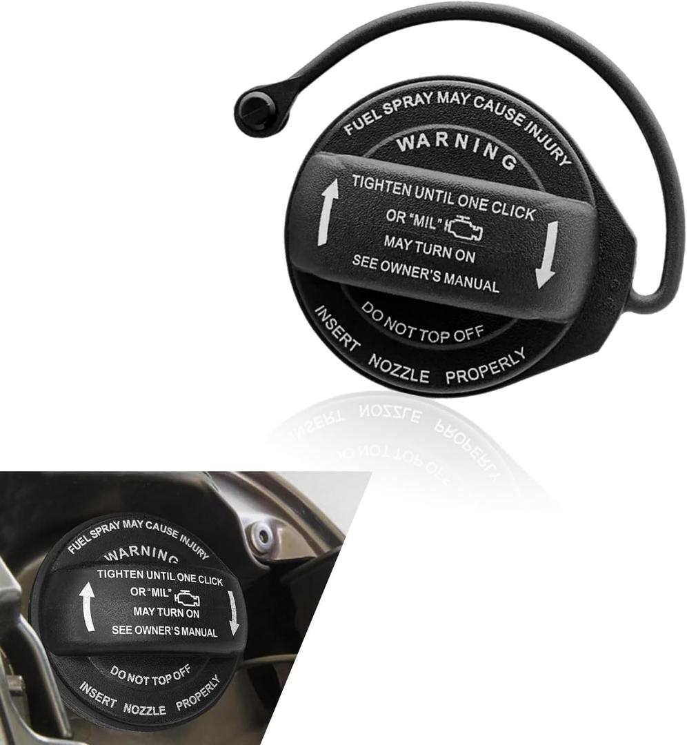 2 x 1 PC Car Fuel Tank Cap, Fuel Filler Cap Replacement Parts 5Q0201550L, Compatible with Audi A4 A5 A8 S4 S5 S8 Q5 RS5 SQ5 Quattro Allroad (Black)