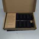 4 Packs 6 Rounds Shotgun Side Saddle Carrier 12/20 Gauge Shotgun Shell Holder Molle Buttstock Shotgun Card with Adhesive Back Sticker (Black)