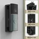 HOLACA Adjustable 0 to 45 Doorbell Angle Mount for R-ing Wired Doorbell Plus(2nd Gen) and R-ing Wired Doorbell Pro(3rd Gen), Doorbell Wall Mount Plate Wedge Kit