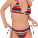 Women's Multiway Convertible Triangle Bikini Top (M)