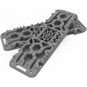 ALL-TOP Traction Boards with Build-in Jack Base, 2PCS Recovery Boards for Overlanding (4th Gen, Gray)