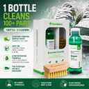 Shoe Cleaner Kit with Brush, Concentrated Sneaker Cleaner, Cleans 100+ Pairs, Deep Cleaning Formula for White Shoes, Leather, Suede, Mesh, Canvas & More, 4 oz