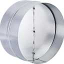 PATIKIL Backdraft Damper, 10 Inch, Ducting Hose Airflow Insert Backflow Preventer Shutter, One-Way Draft Stopper for Kitchen Bathroom Exhaust Vent Fans