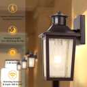 Oil Rubbed Bronze Motion Sensor Outdoor Lights - Dusk to Dawn Outdoor Lighting, Brown Exterior Garage Light Fixture, Waterproof Porch Light Coach Outside Wall Mount for House, Front Door, Anti-Rust