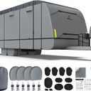 Travel Trailer RV Cover, Heavy-Duty 600D Fabric, 34'1''-37'
