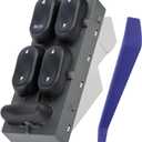 Master Power Window Switch XL1Z14529BA Fit for 1999-2001 Ford F250/ F350 Super Duty, Excursion, Expedition, 1999-2002 Lincoln Blackwood, Navigator