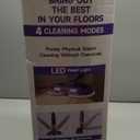 Scrub & Steam Mop with Rotating Mop Pads, LED Headlights, 6 Scrub Pads, Large Tank, Swivel Steering, Effortless Scrubbing Hard Floor Cleaner Upgraded (Black)