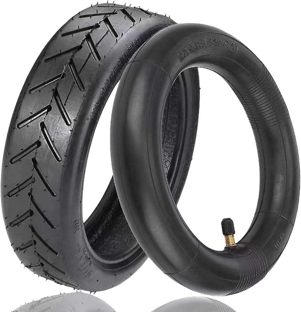 8.5 Inch Scooter Tire, 50/75-6.1 Inner Tube Tire for Gotrax GXL V2 XR Apex XL Rival Hiboy S2 Hover 1 iScooter Electric Scooter Replacement Wheels, 8.5 '' 8 1/2x2 Front Rear Pneumatic Tyre (black inner and ourter tire 1 set)