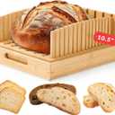 Sourdough Bread Slicer  10.5 Adjustable Bread Cutter for Homemade Bread, Precision Cutting Guide with Grooves, Wide Loaf Slicing Tool & Holiday Gift for Bread Lovers