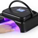 Anself 64W Pro LED Gel Nail Dryer Curing Lamp Nail Polish Machine 110-240V With Lifting Handle Touch Sensor LCD Screen