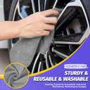 Microfiber Cleaning Cloth, 100 Pack Cleaning Rags Microfiber Towel Bulk Absorbent Lint-Free WashCloths, All-Purpose Towels for Cars, Shop, Automotive, Garage, Home Kitchen 11.5"*11.5", Grey