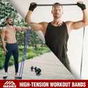 Exercise Resistance Bands for Working Out Set of 5 for Women and Men, Stretch Bands for Exercise, Physical Therapy, Arms Legs Workout, Stretching, Home Fitness (Pull-Up Bands)