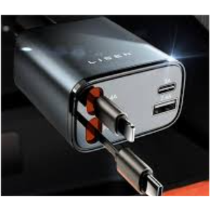 LISEN Retractable Car Charger, Gifts for Him Her, Car Adapter USB C Fast Charger, gifts for Mothers Day Travel Essentials kits Car Accessories for Men Women Gifts for iPhone 17 16 15 14 13 Samsung S26