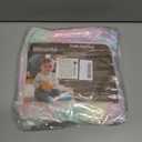 Rainbow Round Rug for Bedroom, 4Ft Fluffy Circle Area Rugs for Living Room, Shag Fuzzy Carpet for Kids Room, Nursery, Dorm, Classroom, Teen, Cute Baby Play Mat Home Decor Aesthetic