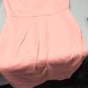 Kaximil Women's Square Neck Ruffle Hem Mini Dress Ruched Waist Short Party Dresses, Medium, Pink Large