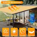 90% Sun Shade Cloth, 10X30Ft Pergola Shade Cover, Reinforced Grommets, UV Protected Shade Fabric Privacy Screen Canopy Ideal for Pergola, Patio, Garden, Porch, Deck & Backyard Retreats