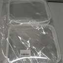 Clear Hard Shell Zipper Case 3 PCS Clear Cosmetic Make up Bag Waterproof Travel Toiletry Bag for Women, Hard Plastic Zipper Pouches Portable Travel Storage Organizer Bins (White, 10"x8"x2")