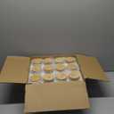 12Pcs Glass Cups with Lids and Straws - 16oz Can Shaped Drinking Glasses Set, Iced Coffee Cup, Beer Glasses Tumbler for Juice, Soda, Smoothie, Boba Tea, Whiskey, Cocktail Include 2 Cleaning Brushes (Clear)