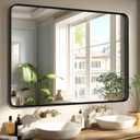 Sweetcrispy Bathroom Mirror 40x30 Inch, Vanity Mirror for Wall