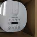 GreenLife Digital Rice Cooker, 2-Cups Uncooked/4-Cups Cooked, Removable Nonstick Ceramic PFAS-Free Pot, One-Touch Presets, Oats, Quinoa, Brown Rice, Auto Keep Warm, Fuzzy Logic Tech, 1.5QT, White