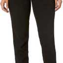 Democracy Women's Petite Ab Solution Straight Leg Jean (12 Petite, Black)