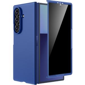 Maxdara for Galaxy Z Fold 7 Case, with Built-in Privacy Screen Protector & Support Wireless Charging & Hard Shockproof Protective Slim Fit Phone Cover for Samsung Galaxy Z Fold7 5G (Blue Shadow)