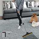 B-Land Carpet Rake for Pet Hair Removal, Reusable Pet Hair Remover with 60 Adjustable Long Handle, Carpet Scraper Broom Dog Cat Hair Remover Tool Fur Sweeper for Rugs, Mats
