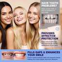 Temporary Snap-On Smile Covers for Men & Women Reusable Cosmetic Teeth Covers, Dental Veneers, Comfortable Fit, Non-Medical Smile Accessory