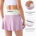 Cosmolle Womens Tennis Skirts High Waisted Tummy Control Pleated Golf Skorts with Shorts Pockets for Workout, Pickleball (S)