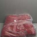 Patio Chaise Lounger Cushion, Indoor/Outdoor Cushions With 6 Ties, Thick Padded Swing Bench Cushion for Rocking Chair Sofa, 61 Inch (Red)