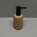 Comeon Hand Soap Dispenser, 400ml/13.5oz Ceramic Bathroom Dish Soap Dispenser for Kitchen Sink Brown Refillable Soap Dispensers in Kitchen Countertop Shower (13.5oz,Dark Brown)