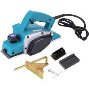 Electric Handheld Planer,16000RPM 110V Portable Handheld Wood Planer Woodworking Power Tool for Home Furniture, Planing Depth 1mm