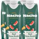 Made by Nacho Bone Broth Cat Food Topper for Hydration and Picky Eaters - Add Protein and Flavor to Your Dry Cat Food Supports Optimal Nutrition, Digestion, Skin & Coat, 11 oz. Beef (Pack of 4) BBD 06-04-2026