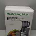Cold Press Juicer, 5.5inch Wide Feed Chute Juicer Machine, Slow Masticating Juicer for Whole Vegetables & Fruits, Black