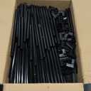 LANTEFUL Shoe Rack with Covers - 10 Tiers Tall Shoe Rack Organizer Large Capacity Shoe Shelf Storage 40 Pairs Space Saving Vertical Shoe Storage Organizer for Closet, Entryway, Dorm, Bedroom (Black)