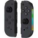 FFSTARYM Compatible with Nintendo Switch Controller, Switch Controllers for Switch/Lite/OLED, with/Dual Vibration/Motion/Wakeup/Screenshot, Black Gradient Glow