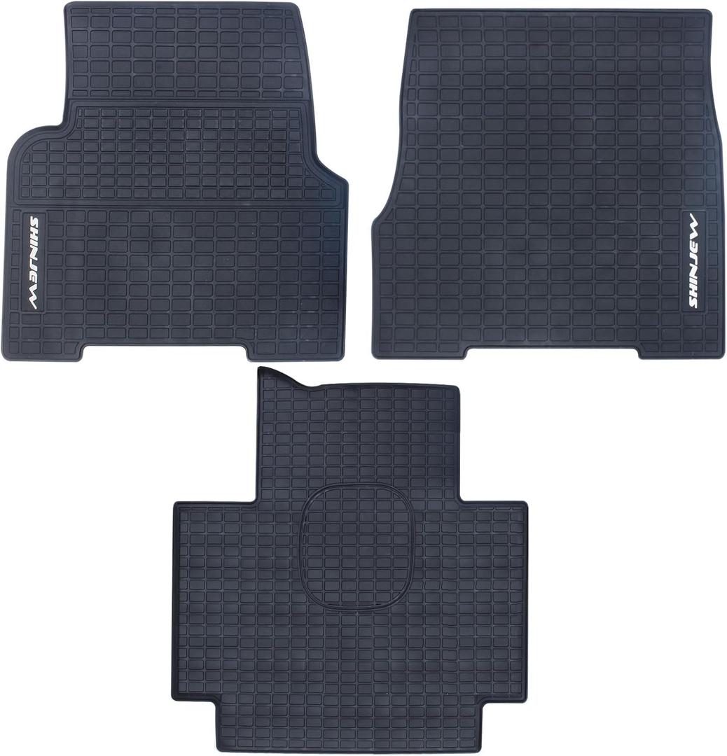 Floor Mats Compatible with Volvo VNL&VT 2004-2018,Truck Floor Rubber Mats Cargo Liners for Volvo VNL Accessories All-Weather Guard Heavy Duty Includes 3PCS Set