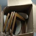 COLAMY Bar Stools Set of 2, Counter Height Bar Stools, Upholstered Counter Stools with Wood Legs for Kitchen Island Dining Room Bar, Beige