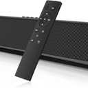 Portable Sound Bar for TV/PC, 105dB Bluetooth 5.0 Wireless & Wired Soundbar with 2200 mAh Battery, 3D Surround Sound Home Theater Built-in Subwoofer with Remote Control for Projectors/Phones/Tablets