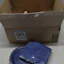 175 Pcs Navy Blue Plates and Napkins, 25 Guest Navy Blue Party Supplies Inlcudes Scalloped Plates Napkins Cups Plastic Cutlery for Birthday, Wedding, Picnic