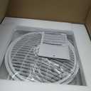  20 Inch Low Profile Bladeless Enclosed LED Ceiling Fan Light, White