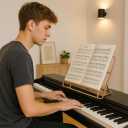 Creative Home Copper Plated Metal Cookbook Stand 10" W  8.5" H | Premium Metal Base with RoseGold Wire Frame for Recipes, Tablets and Books | Stylish Gift and Kitchen Accent