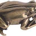 BESPORTBLE Brass Collection Frog Small Statue Animal Figurines Miniature Lucky Frog Animal Statues Decoration