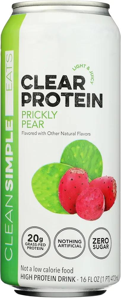 Clear Protein Prickly Pear 16 oz Can - 8 Cans EXP. 12/2026