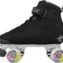 Bont Parkstar Vegan Black Suede Professional Roller Skates for Park Ramps Bowls Street - Rollerskates for Outdoor and Indoor Skating (Bont 8)