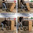 Kickboxer Hand Truck Dolly Box Leverage Bar - Slide Boxes Off 2-Wheeled Dolly From Bottom for Neatly Stacked Moving/Shipping - Hook to Tilt Backward